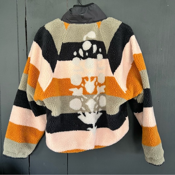 Free People Colorful Striped Teddy Jacket - Picture 2 of 3